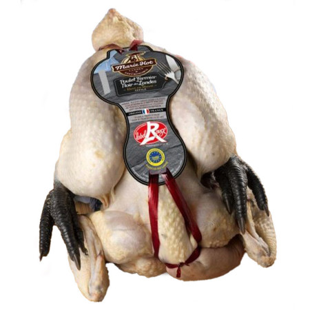 Les Fermiers Landais Black Leg Chicken Head On Feet On