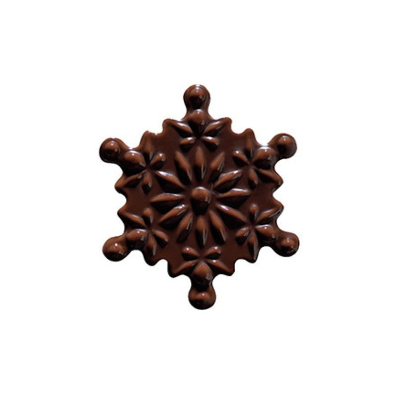 PCB Creation Dark Chocolate Little Snow Flakes