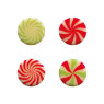 White Chocolate Round Candy 4 Designs