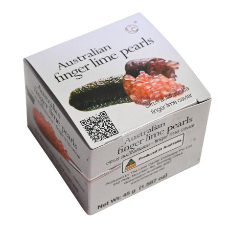 Frozen Lime Caviar - Sunrise Red Pearls