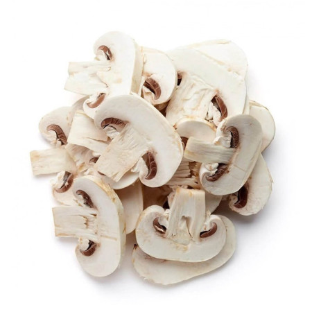 Hand-sliced Button Mushrooms