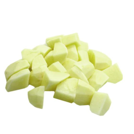 Diced Granny Smith Apple (Skin Off, 10mm)