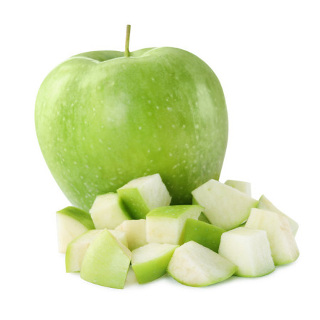 Diced Granny Smith Apple (Skin Off, 10mm)