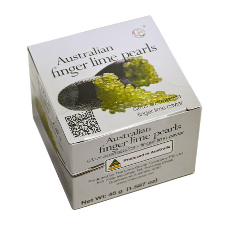 Frozen Lime Caviar - Chartreuse Yellow Pearls