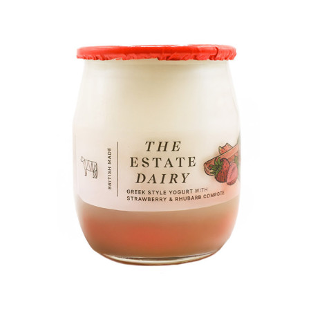 The Estate Dairy Strawberry & Rhubarb Yoghurt