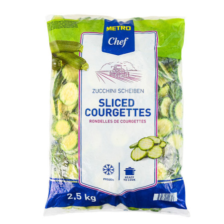 Frozen Sliced Courgette