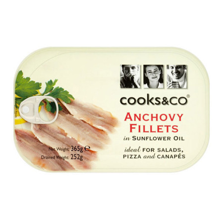 Anchovy Fillets In Sunflower Oil
