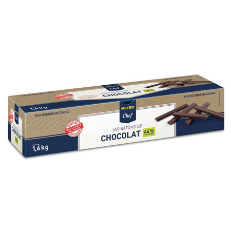 Metro Chef Short Chocolate Sticks 44% Cacao
