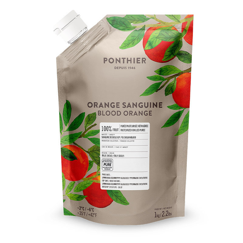 Fresh 100% Blood Orange Puree