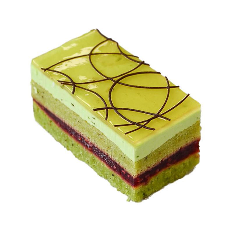 Frozen Gluten Free Lime Raspberry Pistachio Slice