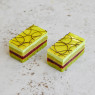 Frozen Gluten Free Lime Raspberry Pistachio Slice