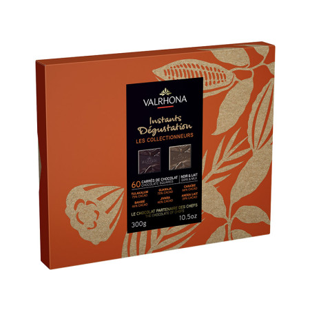 Valrhona 60 Dark Chocolate Squares Les Collectionneurs Gift Box