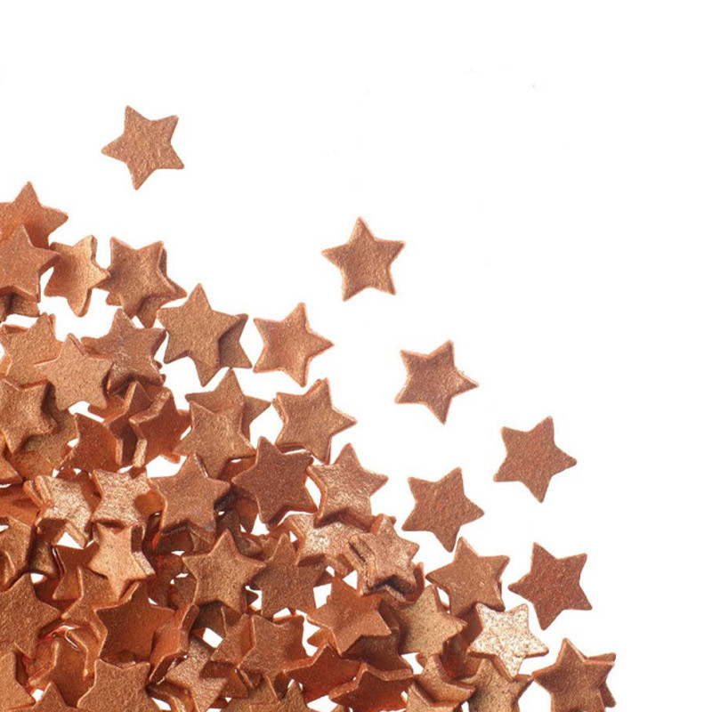 PCB Creation Chocolate Stars Shiny Gold 9MM