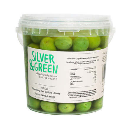 Silver & Green Nocellara del Belice Olives