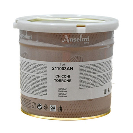 Anselmi Nougat Paste With Nut Pieces (Chicchi Torrone)