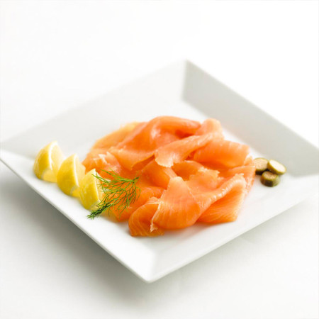 John Ross Long Sliced Smoked Salmon Skin On