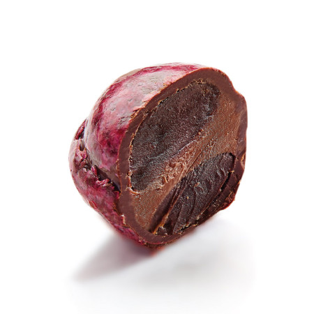 Dark Chocolate Ganache Coated Macarons