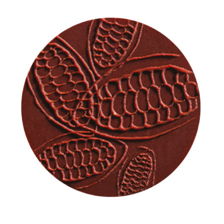 PCB Creation Dark Chocolate Embossed Cabosse Rounds