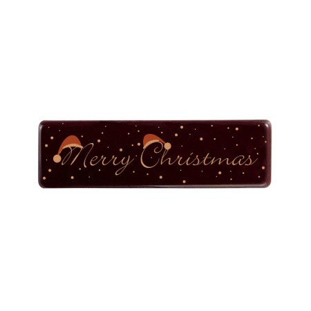 PCB Creation 110 Dark Chocolate 'Merry Christmas' Rectangles