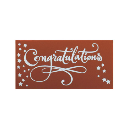 PCB Creation  150 Milk Chocolate Congratulations Rectangles
