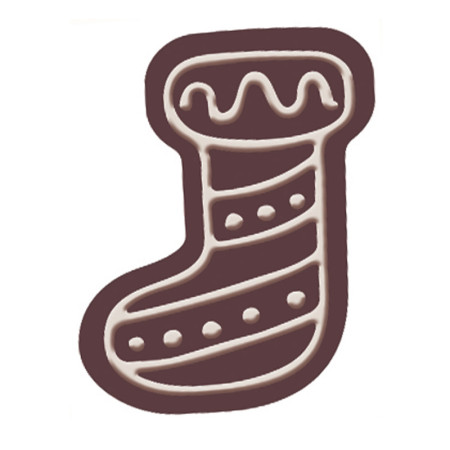 PCB Creation 126 Dark Chocolate Embossed White Decorations