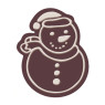 PCB Creation 126 Dark Chocolate Embossed White Decorations