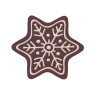 PCB Creation 126 Dark Chocolate Embossed White Decorations