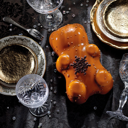 PCB Creation Dark Chocolate Little Snow Flakes