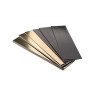Gold & Black Straight Edged Cardboard 3 x 8cm