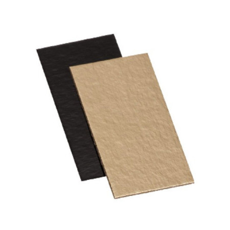 Gold & Black Small Log Cardboard without Tab  5 x 10cm 1000-1100gsm