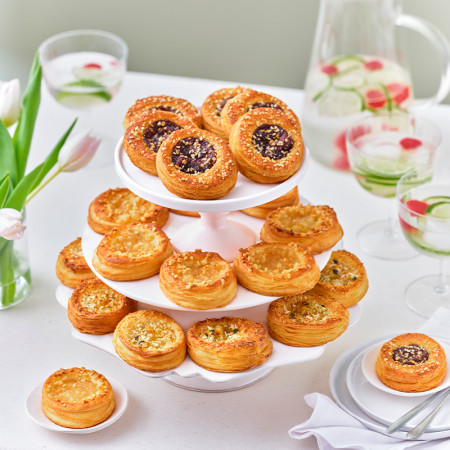 Bridor Frozen Vegan Cherry  & Linseed Danish Crowns