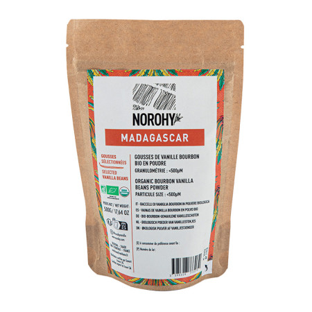 NOROHY Organic Madagascan Vanilla Bean Powder