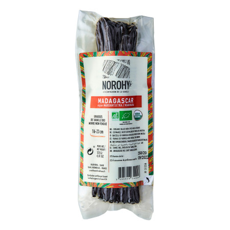 NOROHY Organic Madagascar Vanilla Beans 16-23cm