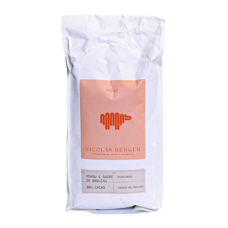 Nicolas Berger Peru Dark Chocolate With Birch Sugar Xylitol 80%