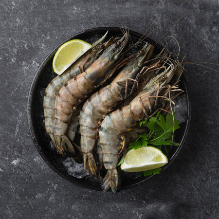 Whole Raw Black Tiger Prawns 20/30