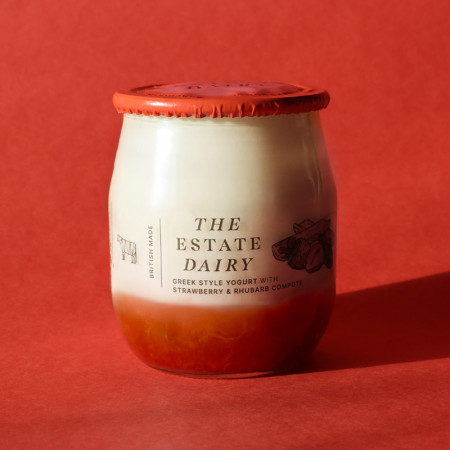 The Estate Dairy Strawberry & Rhubarb Yoghurt