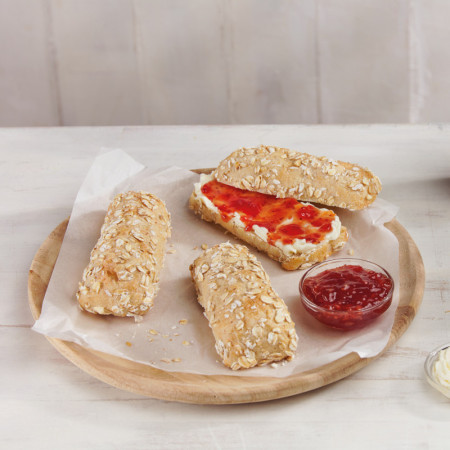 Special Baked Oat Flute Bread Roll