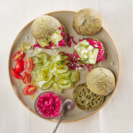 Special Baked Spinach Bread Roll