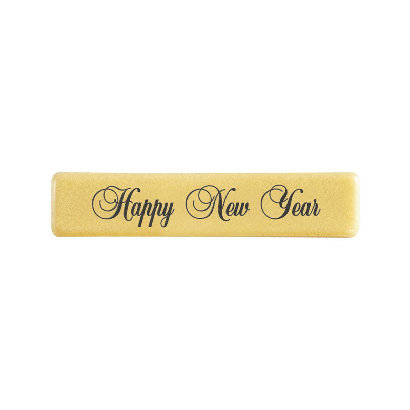 PCB Creation Happy New Year White Chocolate Decoration