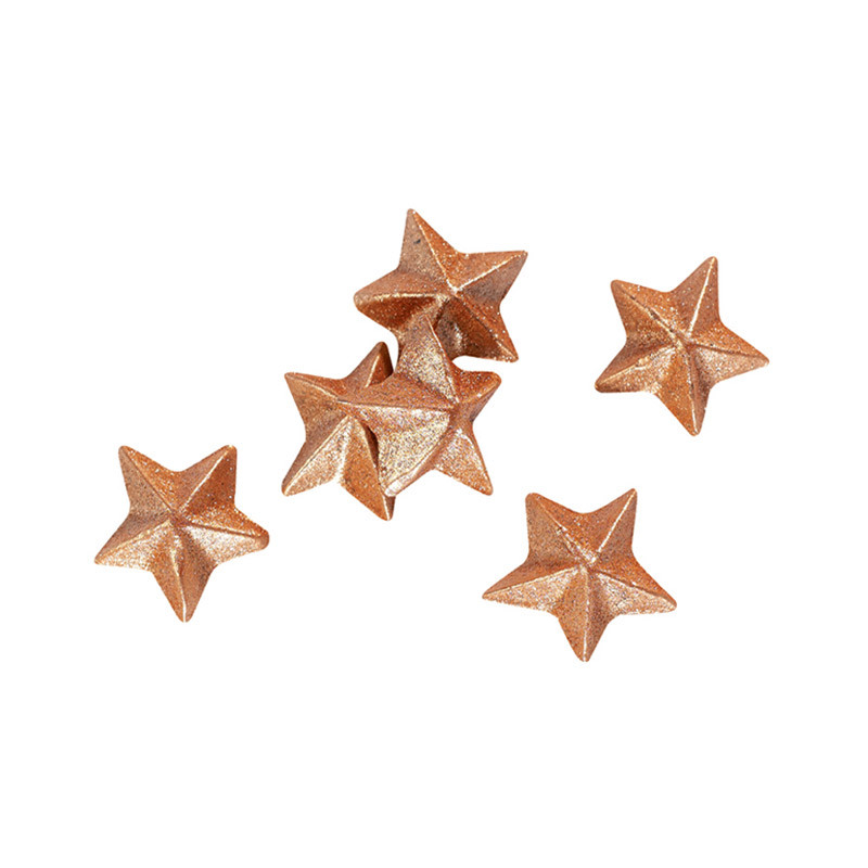 PCB Creation Dark Chocolate Stars Shiny Bronze