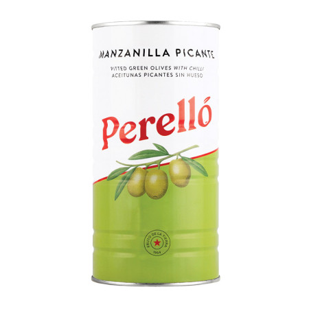 Perello Pitted Spicy Olives Manzanilla Picante
