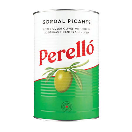 Perello Picante Pitted Spicy  Olives Gordal