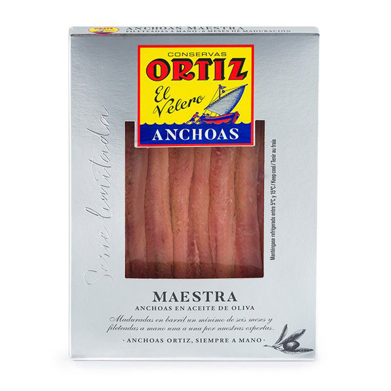 Ortiz Maestra Cured Anchovy Fillets