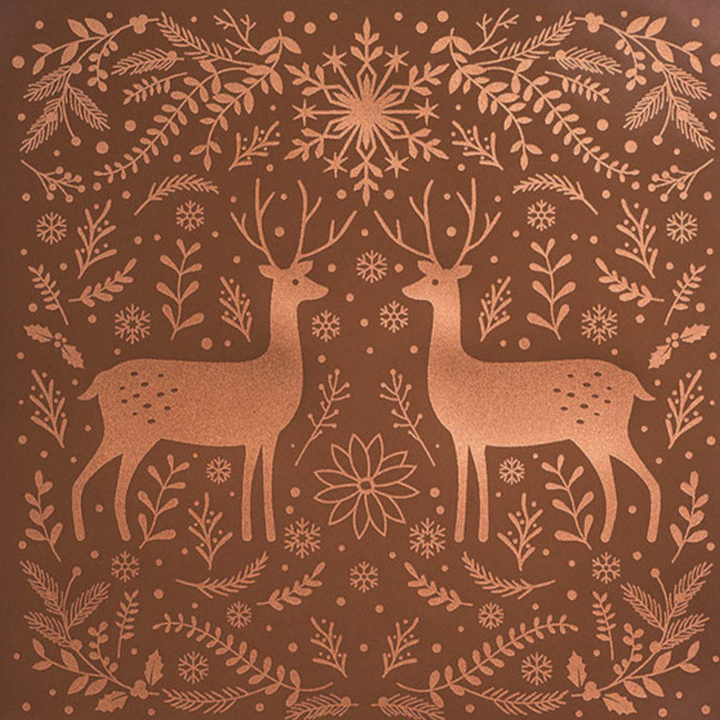 PCB Creation Transfer Sheets Winter Nature For Square Cards