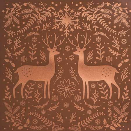 PCB Creation Transfer Sheets Winter Nature For Square Cards