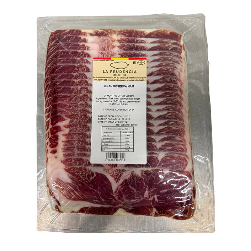 La Prudencia Sliced Gran Reserva Serrano Ham 24M