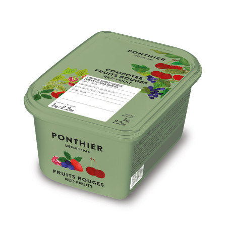 Ponthier Red Fruits Compote 9% Sweetened