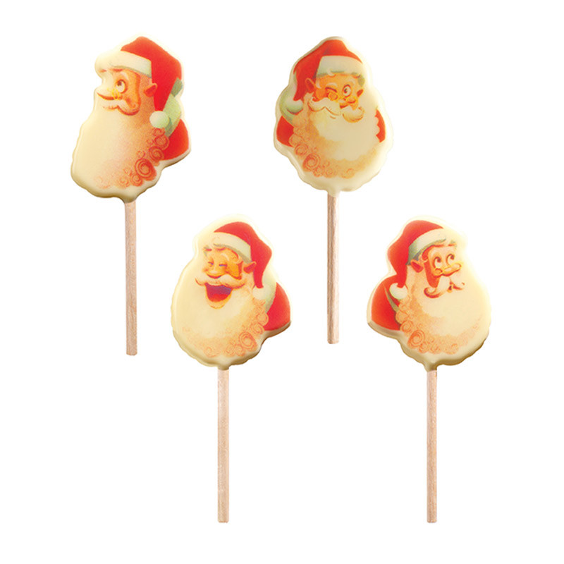 PCB Creation Santa Claus White Chocolate Lollipops & Bags