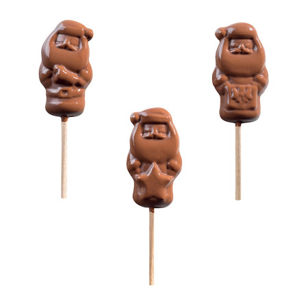 PCB Creation Santa Claus Milk Chocolate Lollipops & Bags