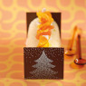 PCB Creation Ends of Yule Log Tree Embossed Dark Chocolate